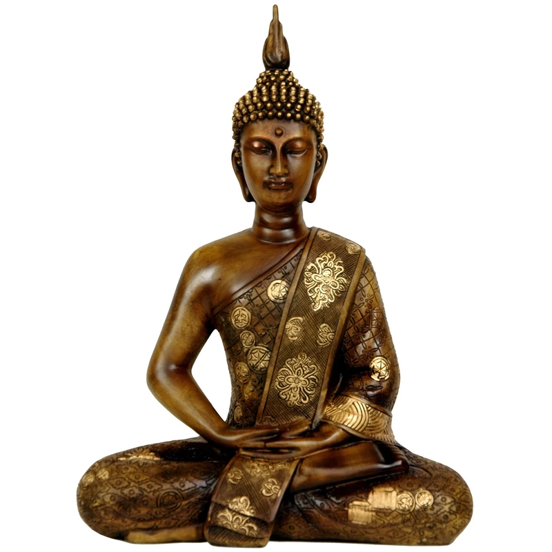 Red Lantern Oriental Furniture 11" Thai Sitting Buddha Statue