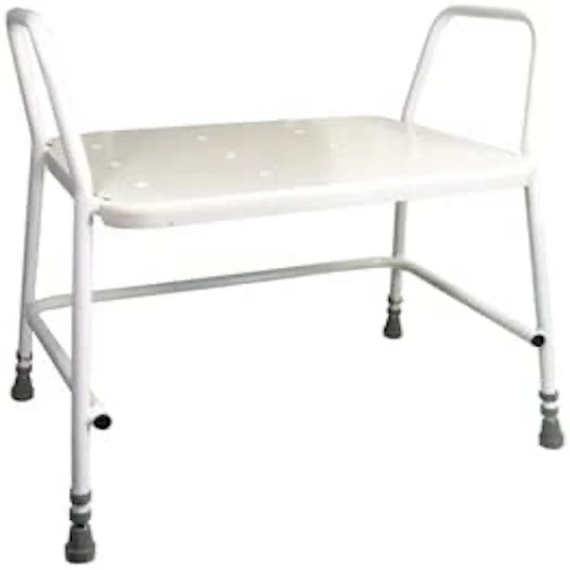 Aidapt Bariatric Height Adjustable Shower Stool with Anti Slip Feet, Easy Clean Surface and Hand Grip to Aid Stability. For Elderly, Disabled, Pregnant or Unsteady on their Feet Users - Image 1