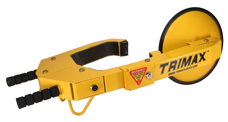 Trimax TWL100 Lock, Yellow/Black, Normal