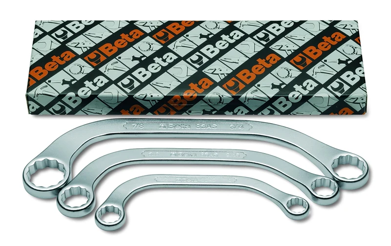 Beta 830181 Model 83 AS/3 Half-moon Ring Spanner, Set of 3