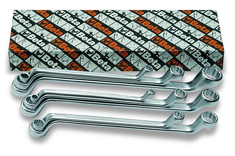 Beta 900170 Model 90 /S13 Double Ended Deep Offset Ring Spanners for Item 90, 13 Pieces