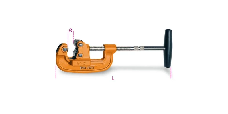 Beta 3300002 Model 330/2 Pipe Cutter for Steel Gas Pipes, 10mm-60mm