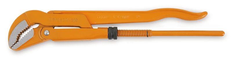 Beta 3740041 Model 374 410 Pipe Wrench, Swedish Pattern, 45° Slim Jaws, 410mm - Image 1