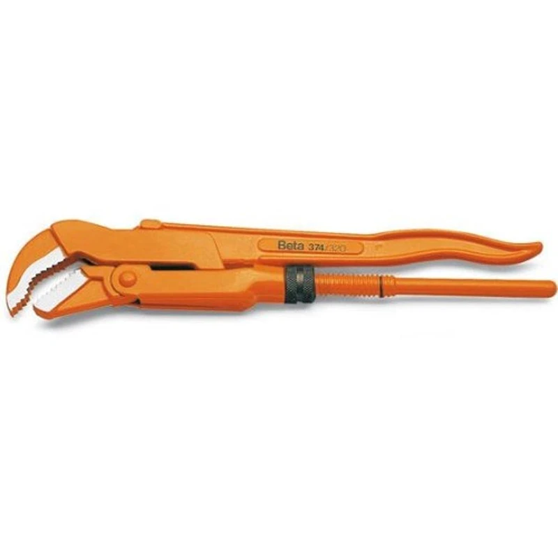 Beta 3740063 Model 374 630 Pipe Wrench, Swedish Pattern, 45° Slim Jaws, 630mm
