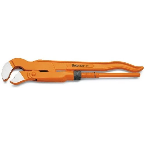 Beta 3780041 Model 378 410 Pipe Wrench, Swedish Pattern, 45° Slim Jaws, 410mm