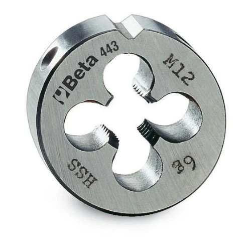 Beta 4430130 HSS Round Die, Fine Pitch, M20 x 1.50 x 45mm O/D