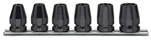 Beta 7200450 Impact Socket for Torx Head Screws, 1/2" Drive, 6 Piece