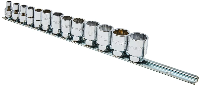 Beta 9100215 Model 910 AS/SB13 Bi-hex Hand Sockets for Item 910as, On Support 3/8 Drive, 13 Pieces