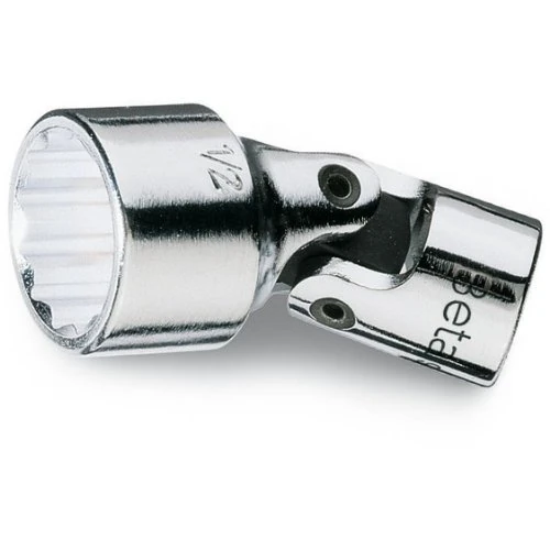 Beta 910AS/SN 3/4" Swivel End 3/8" Drive Socket, 12 Point, with Chrome Plated