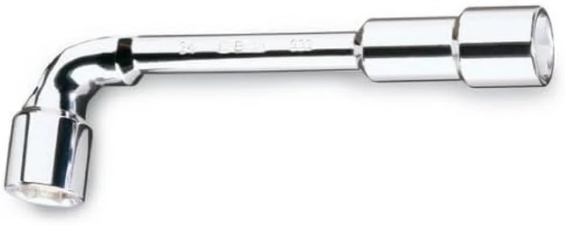 Beta 9330028 Model 933 28X28 Double Ended Offset Hexagon Socket Wrenche, Bright Chrome-Plated, 28 x 28 mm Size