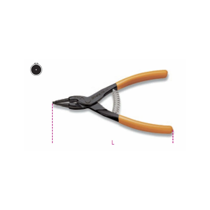 Beta 10360028 Model 1036 300 External Circlip Pliers, Straight Pattern, Pvc-coated Handles for 85-200mm Circlips, 300mm