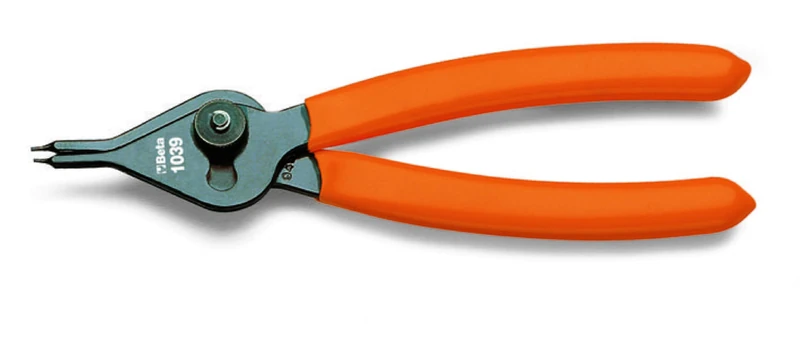 Beta 10390015 Model 1039 150 Straight Point Pliers for Internal and External Circlips, Pvc-coated Handles for 10-15/6-25mm Circlips, 150mm