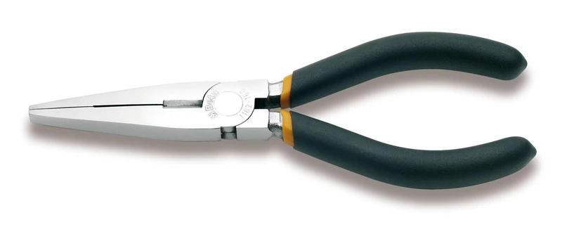 Beta 11620010 Model 1162 200 Flat Knurled Nose Pliers, Slip-Proof Handles, 200mm Extra Long