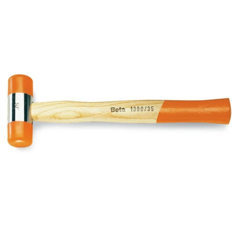 Beta 1390 45 - Hammers with Interchangeable Plastic Attachments, Wooden Handle