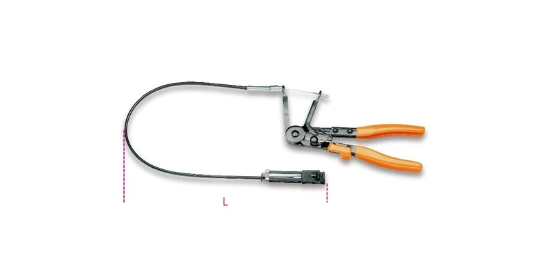 Beta 14720105 Model 1472 AU/P Automatic Hose Ring Pliers with Extension