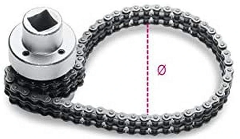 Beta 14880010 Model 1488 /1 Oil Filter Wrench with Thin Double Chain, 60mm-110mm