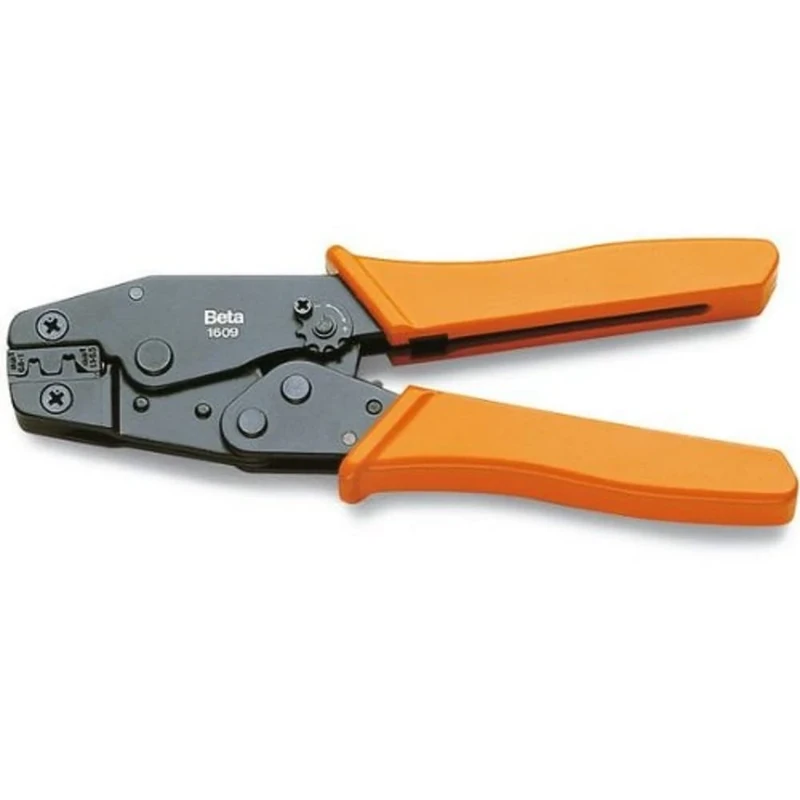 Beta 16090001 Model 1609 Crimping Plier for Non-Insulated Terminals, Professional Model, 0.5mm-2.5mm