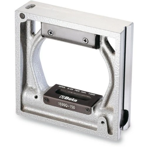 Beta 16990020 Model 1699 Q/200 Precision Square Level with 2 Vials, Die-cast Iron, 200mm