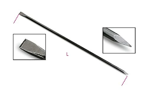 Beta 17040110 Model 1704 A1500 Crow Bar with Open and Pointed Edges, 1500mm