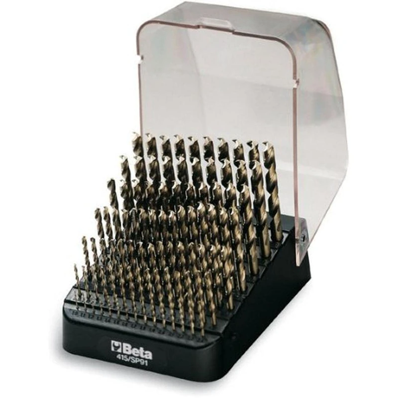 Beta 4150460 Jobber Drill, HSS-co 8%, 1-10mm x 0.1mm, 91 Piece
