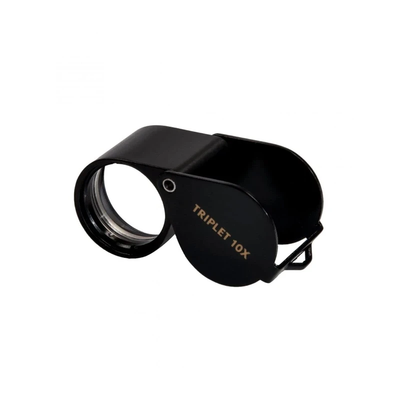 Kite Triplet Magnifier 10X Magnification Camping Hunting Black (10 x 21 mm Head Diameter)
