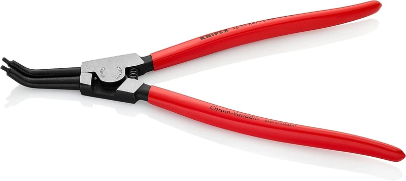 KNIPEX Circlip Pliers for External Circlips on Shafts 45° Angled with Plastic Coating 310 mm, 46 31 A42
