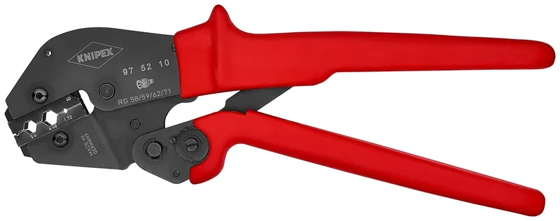 KNIPEX Crimping Pliers for Two-Hand Operation with Non-Slip Plastic Grips 250 mm, 97 52 10