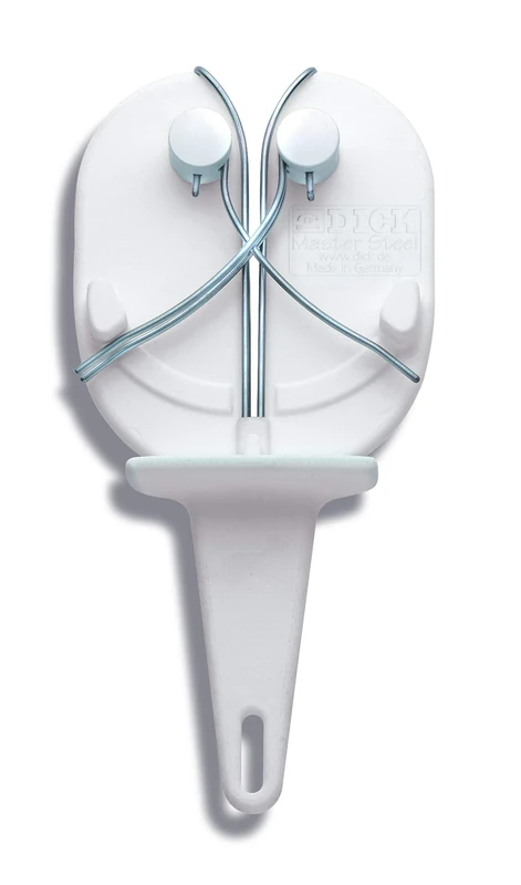 F. DICK HyperDrill Master Steel Knife Sharpener (Pull-Through Sharpener, Super Fine Finishing Rods Made of Stainless Steel, for Removing and Smoothing) 90082000-05 White