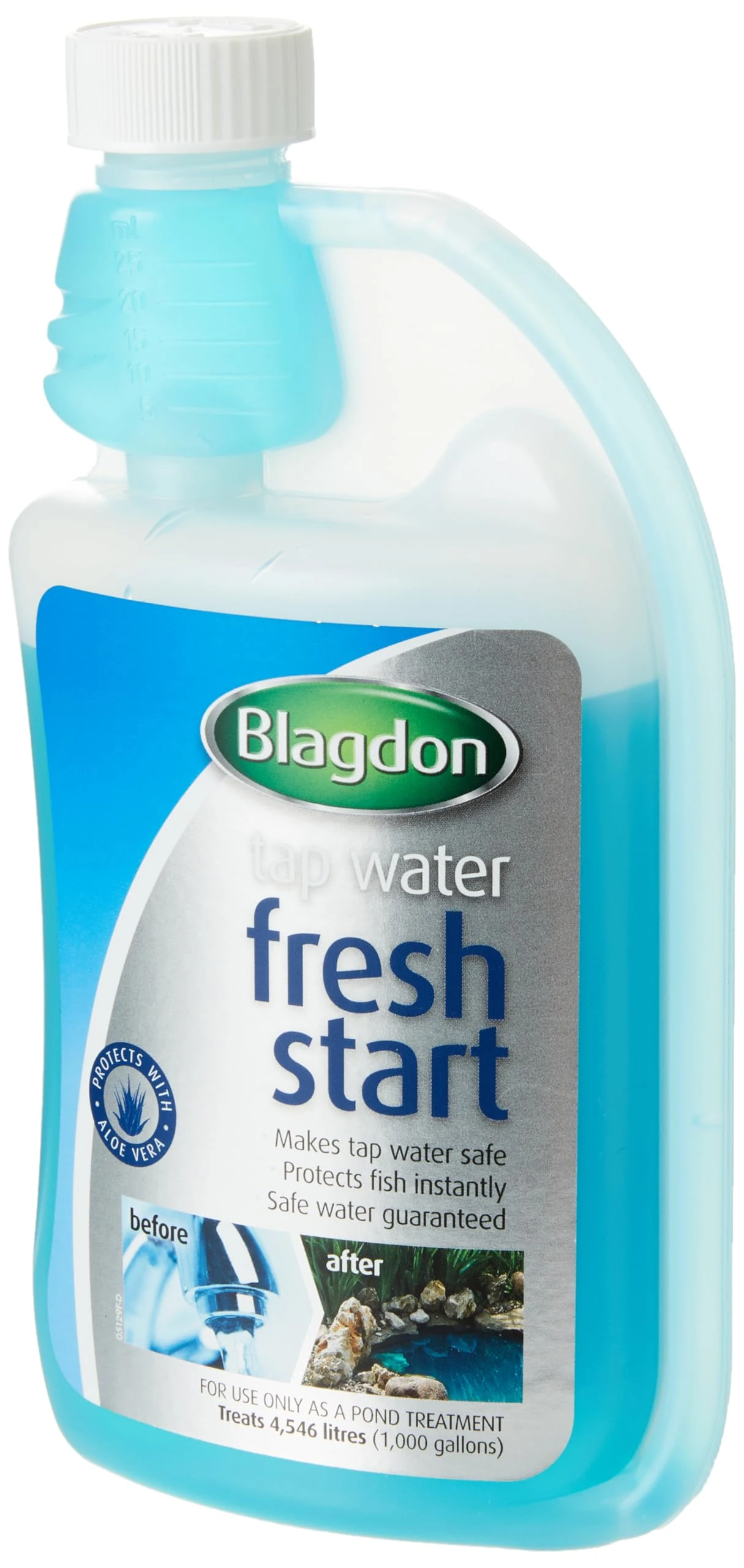 Blagdon Pond Fresh Start, Removes Chlorine, Makes Tap Water Safe for Pond Fish, 500ml, Treats 4546 Litres of Water, Transparent
