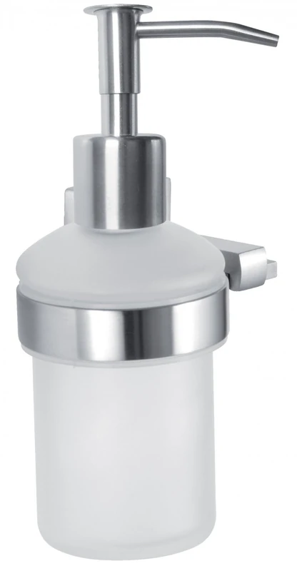 Sanwood by Nicol 7061910 Venus Dispenser, Glass, Metal Parts And Pump Stainless Steel Matt, 15 x 10.7 x 8.4 cm