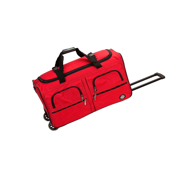 Rockland Melbourne Hardside Expandable Spinner Wheel Luggage, RED, 30", Melbourne Hardside Expandable Spinner Wheel Luggage