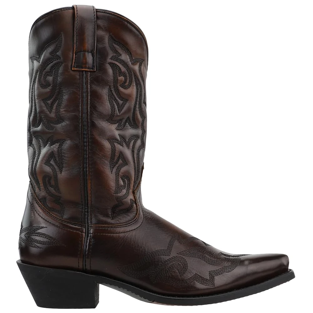 Laredo Mens Hawk Snip Toe Dress Boots Mid Calf - Black, Brown, 9 3X-Wide