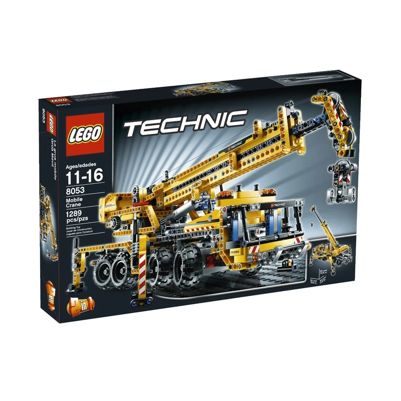 LEGO Technic Crane 8053 -1289, 8-Wheel Steering, 4 Outriggers