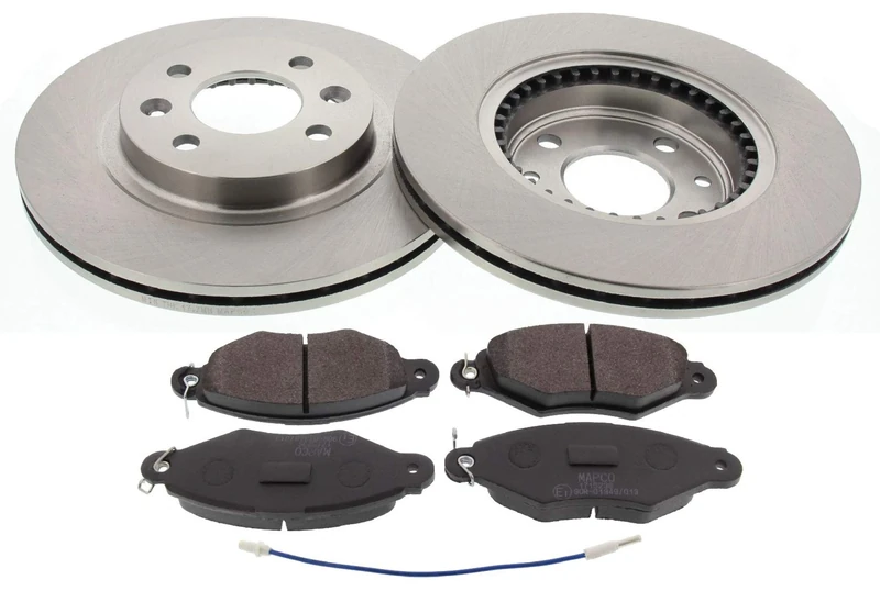 Mapco 47156 Brake Set Brake Discs with Brake Pads Front Axle