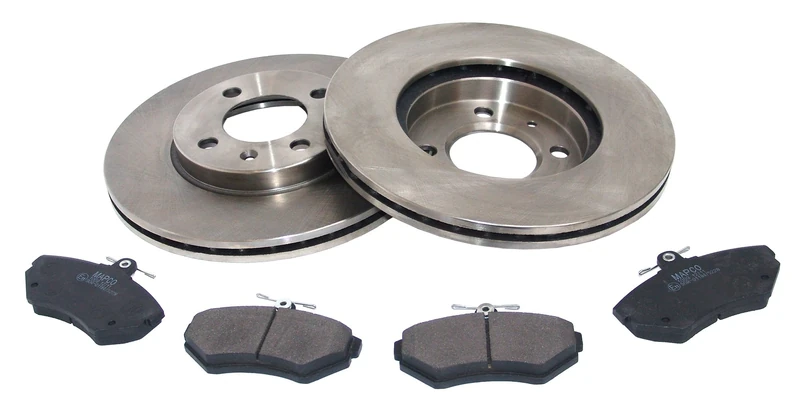 MAPCO Brake Set, disc brakes (47852) - Black/grey