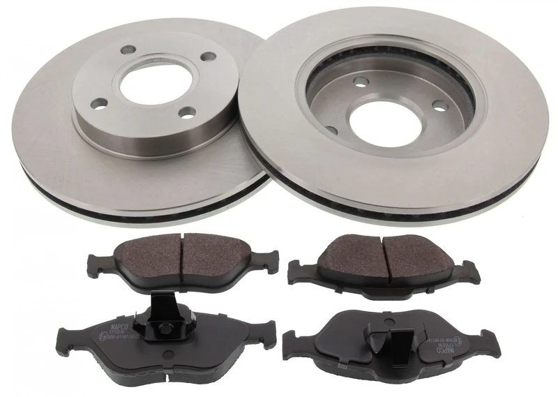 Mapco 47654 Brake Set Brake Discs with Brake Pads Front Axle