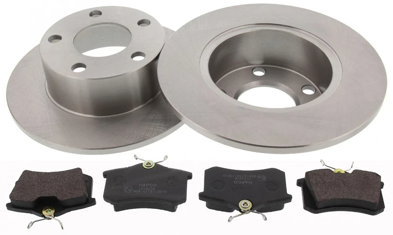 MAPCO 47864 Brake Set Brake Discs and Brake Pads Rear Axle
