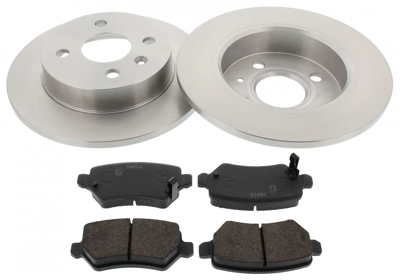 Mapco 47691 Brake Kit Rear Axle 4-Hole Lucas System
