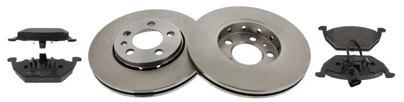 Mapco 47855 Brake Set Brake Discs with Brake Pads Front Axle