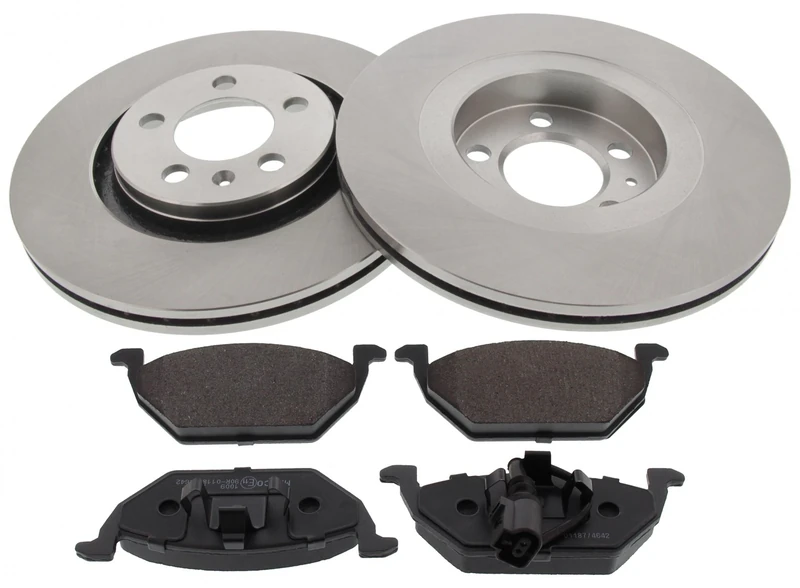 MAPCO 47857 Brake Set Brake Discs with Brake Pads Front Axle
