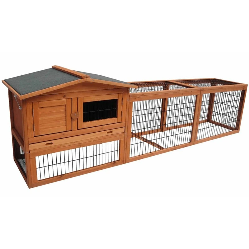Flamingo 200076 Sunshine Jumbo Rabbit Hutch and Run
