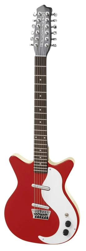 Danelectro 12 String Guitar - Red, DC59RD-12
