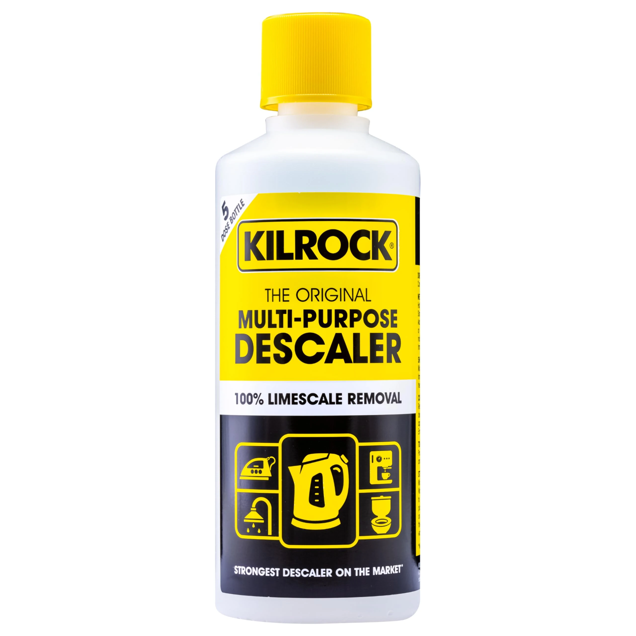 Kilrock Big K Multi-Purpose Descaler 400ml (5 Doses) - Limescale Descaling for Kettles, Shower Heads & Coffee Machines - Biodegradable and Phosphate Free - 100% Limecale Removal
