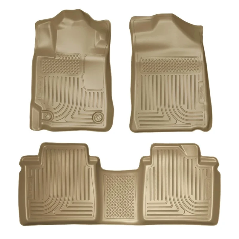 Husky Liners 98513 Fits 2007-11 Toyota Camry Weatherbeater Front & 2nd Seat Floor Mats, Tan