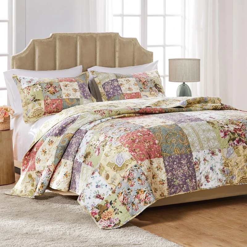 Greenland Home Blooming Prairie Full/Queen Quilt Set