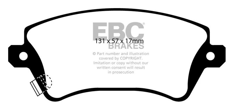 EBC Brakes DP41457R Yellow stuff Brake Pads
