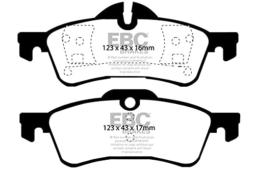 EBC Brakes DP41701R Yellow stuff Brake Pads