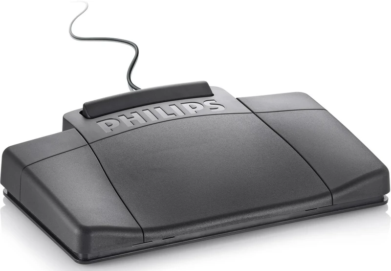 Philips 2210 Foot Control Ergonomic Slim [for Dictation Transcription Kits 720 725 730] Ref LFH2210