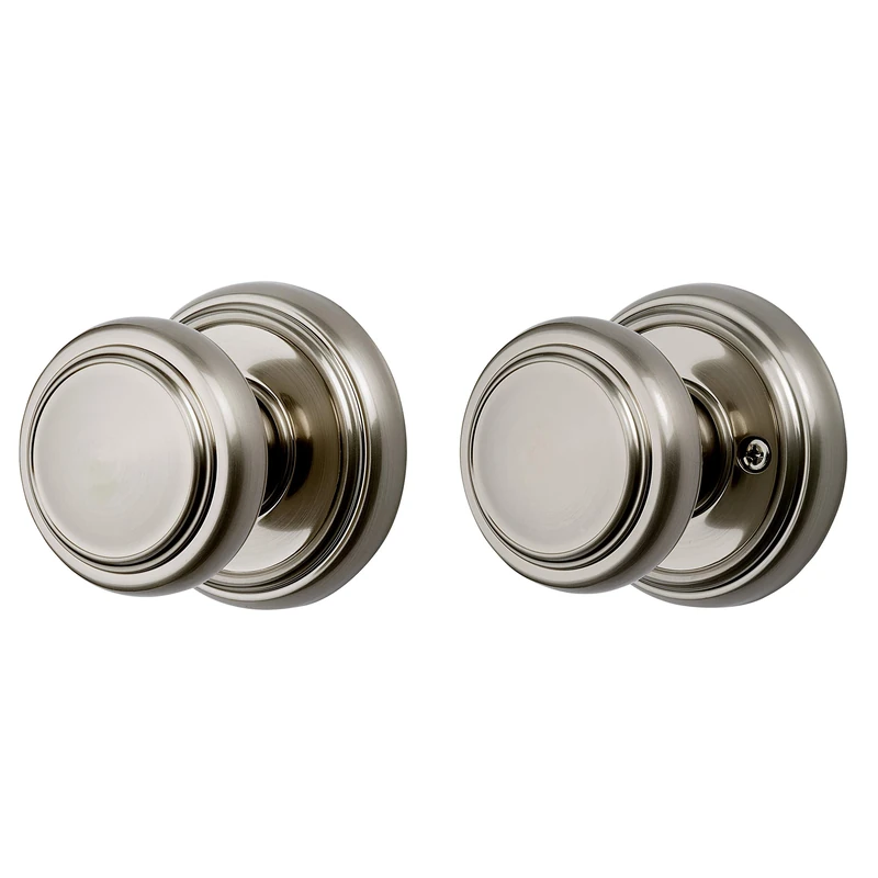 Baldwin Prestige Alcott Hall/Closet Knob in Satin Nickel