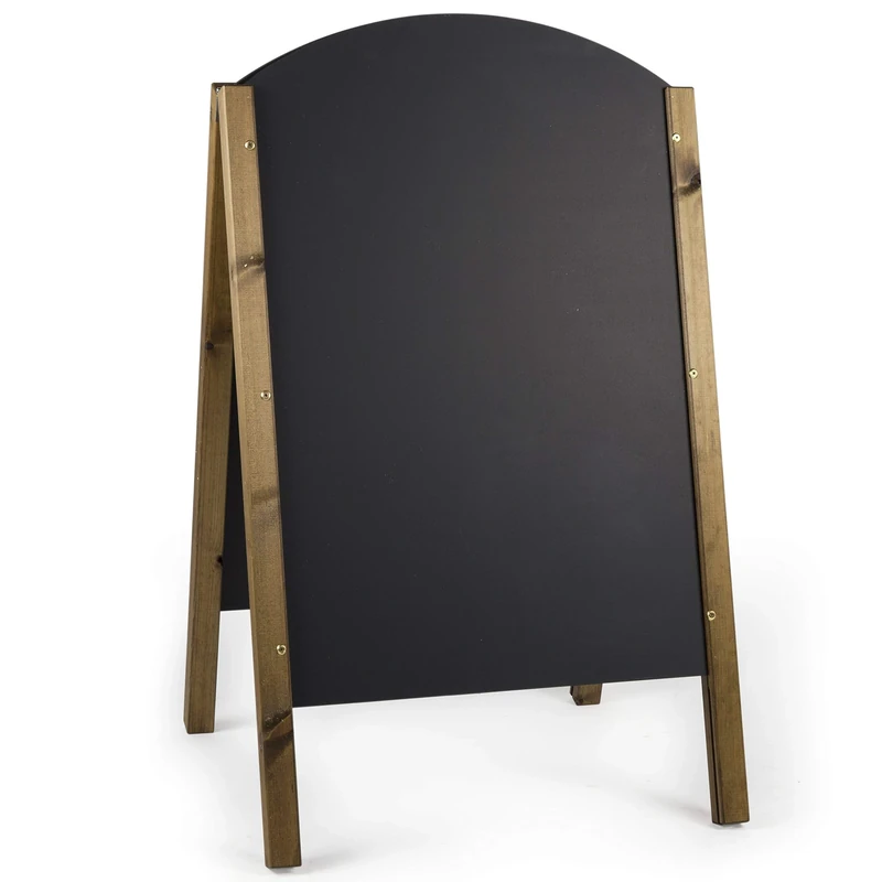Chalkboards UK Blackboard, Wood, Black, 600 x 1000 mm
